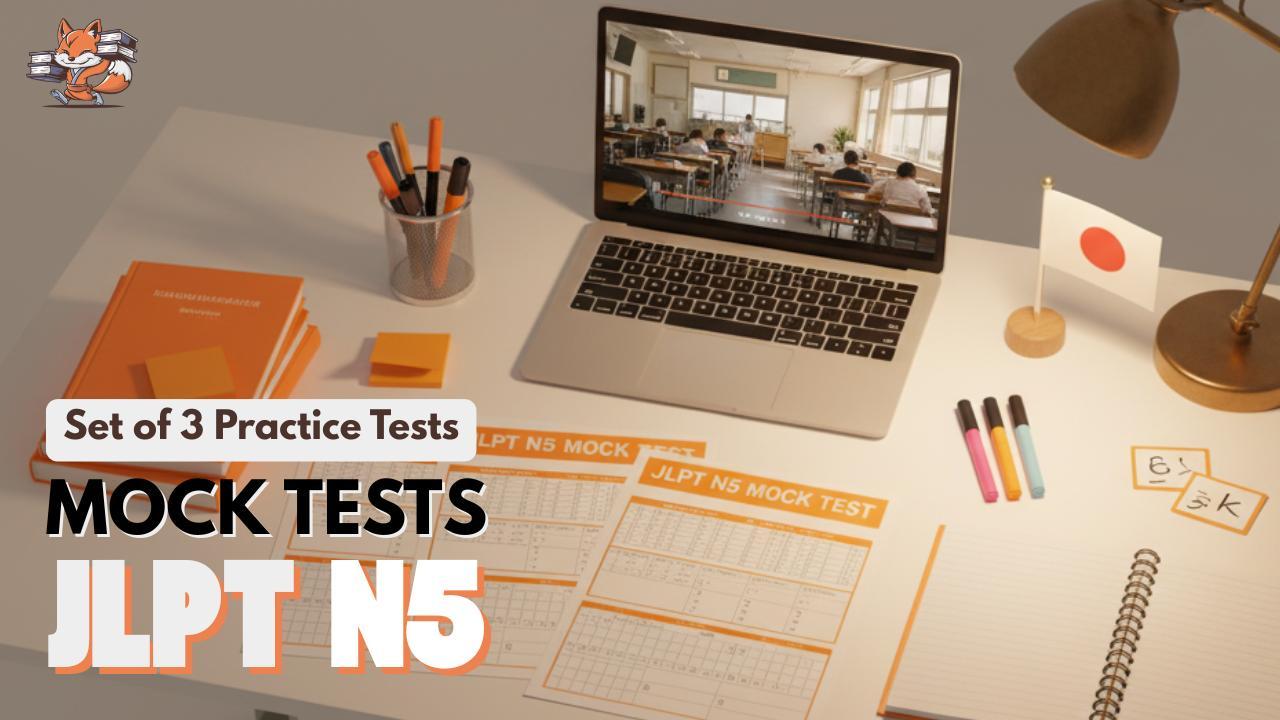 JLPT N5 Mock Tests: Set of 3 Practice Tests